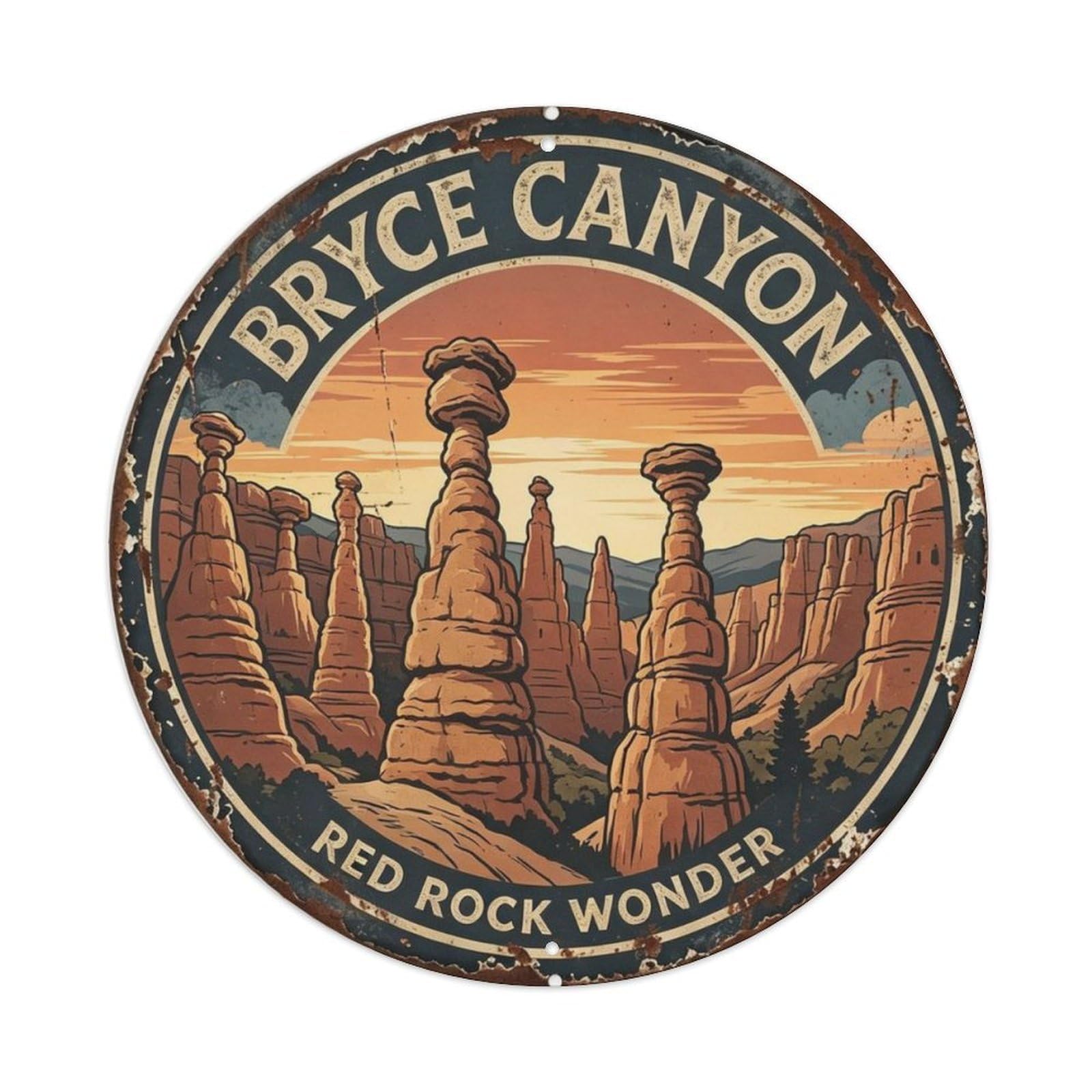 Bryce Canyon Utah Metal Tin Sign Plaque