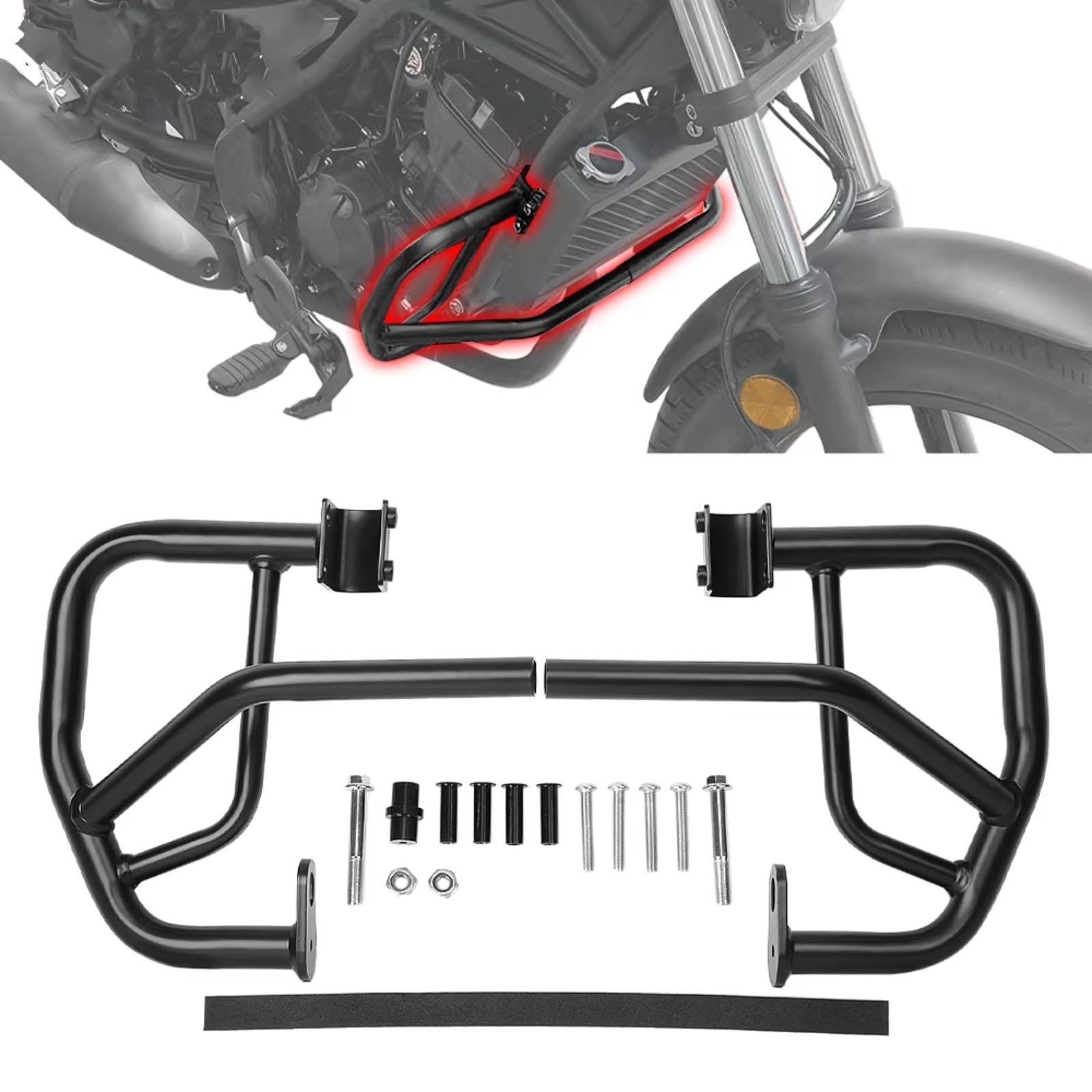Barra Protección Lateral Compatible Con Rebel Para Cmx500 2017-2024 Protección Contra Choques Motocicleta Protectores Motor Barras Carretera Protectores Marco Riel Para Carrera