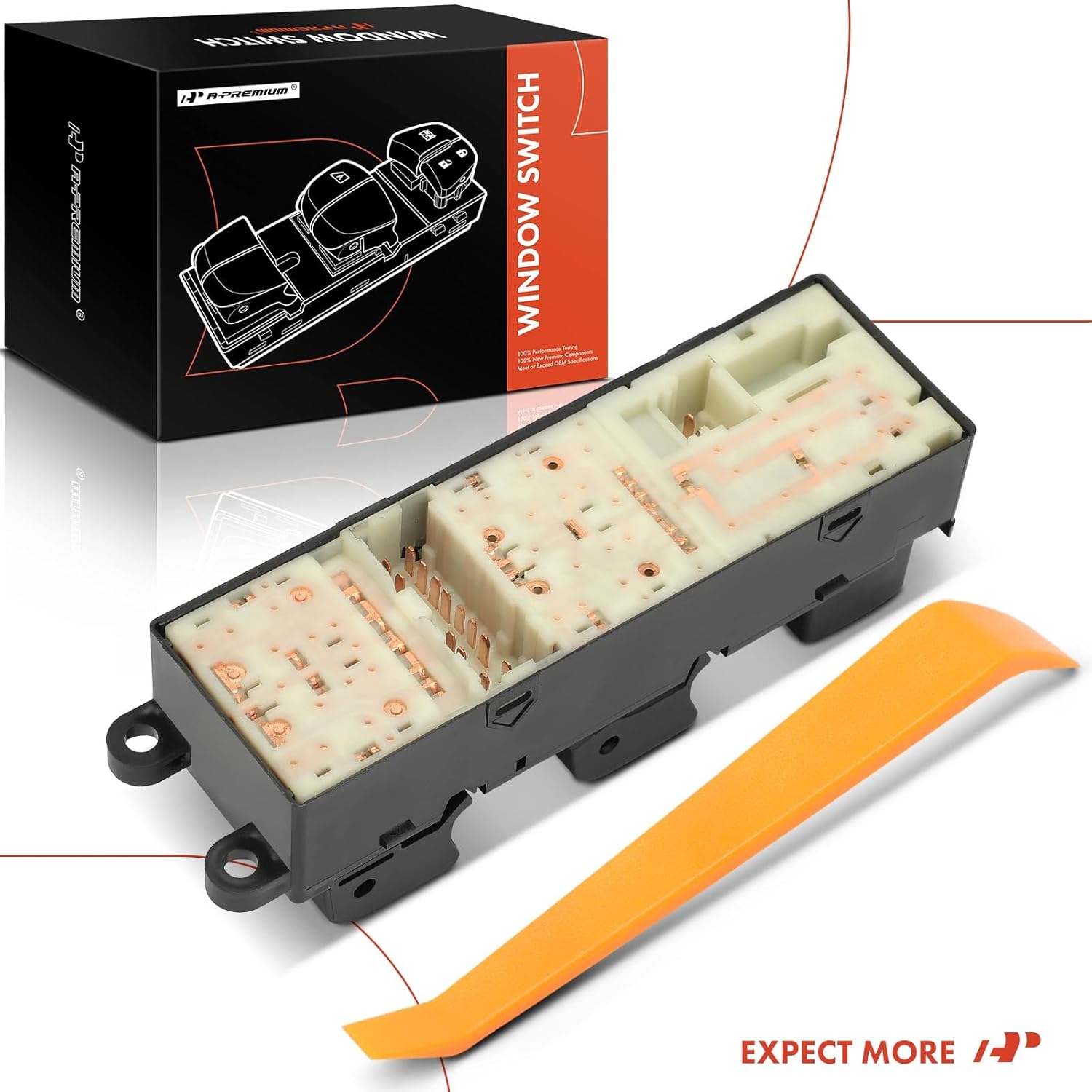 A-Premium Master Power Window Switch Compatible with Nissan Murano 2005-2006, Front Left Driver Side