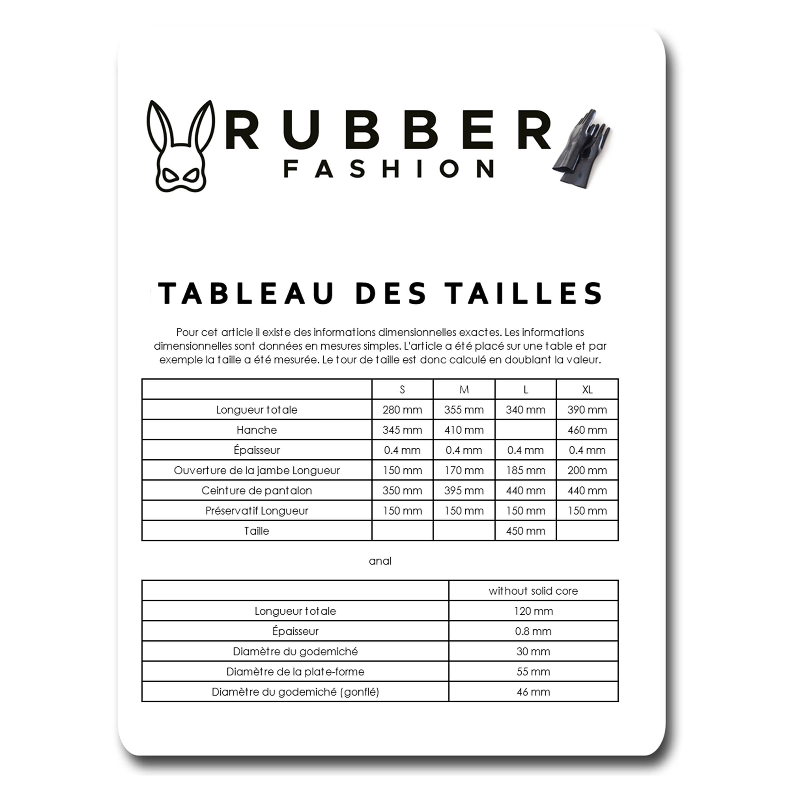 Rubberfashion Slip en Latex Sexy avec étui pénien et godemichet Anal Gonflable - pour Homme