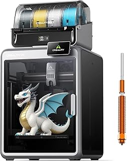 Creality K2 Combo(A) 3D-Drucker mit Ersatzdüse, Mehrfarbendruck mit CFS, bis zu 600 mm/s Hochgeschwindigkeit, KI-Kamera zur Fehlererkennung, automatisches Leveling, 260×260×260 mm Bauvolumen