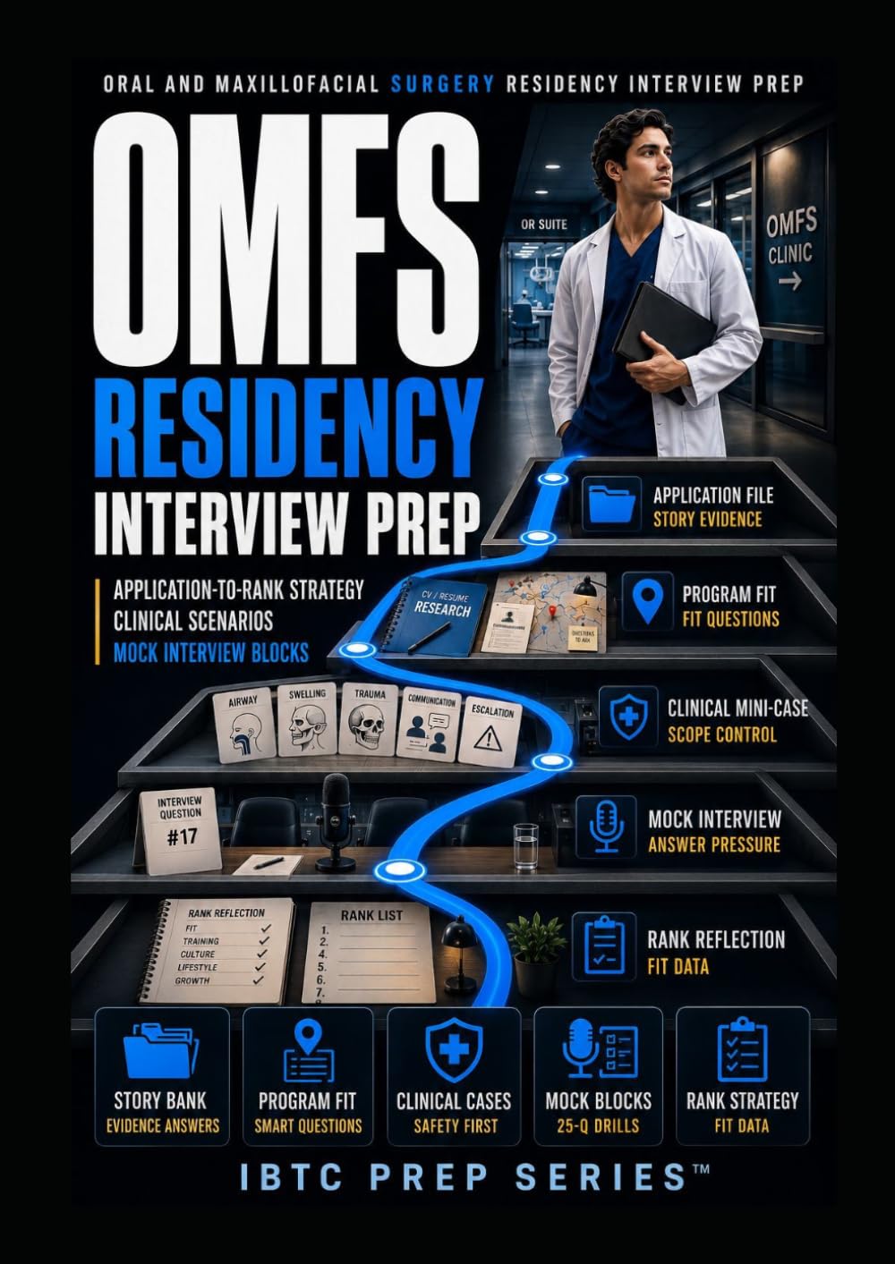 OMFS RESIDENCY INTERVIEW PREP: APPLICATION-TO-RANK STRATEGY, CLINICAL SCENARIOS, AND MOCK INTERVIEW BLOCKS