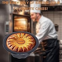 Vista 5 de Paquete de 25 mini moldes para hornear – Moldes de silicona de 4 pulgadas para moldes de flan – Molde reutilizable para pasteles de calabaza