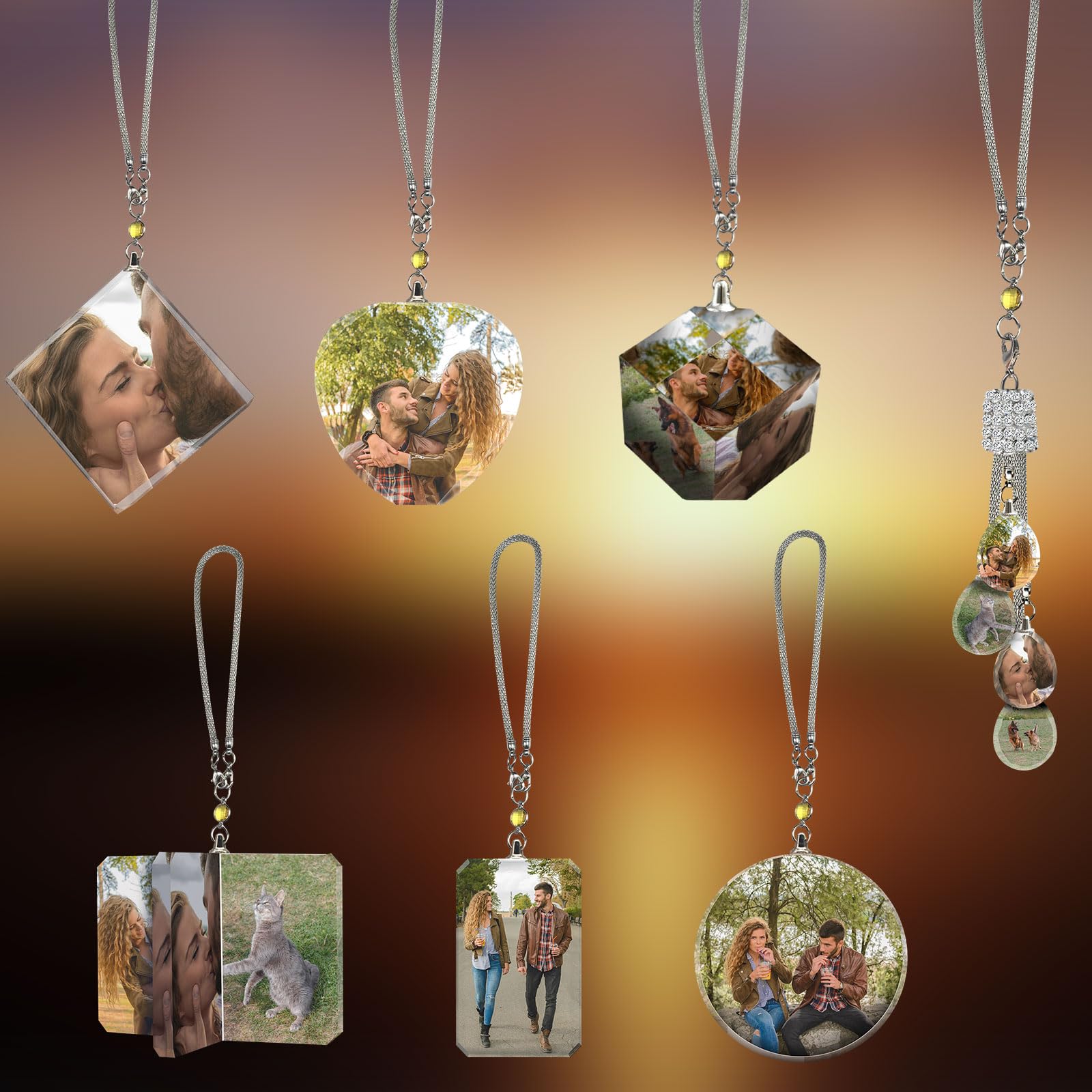 Ciondolo Uomo Senza Volta Per Specchietto Auto | Altalena Sorridente | Decorazione Auto Divertente - Foto 7