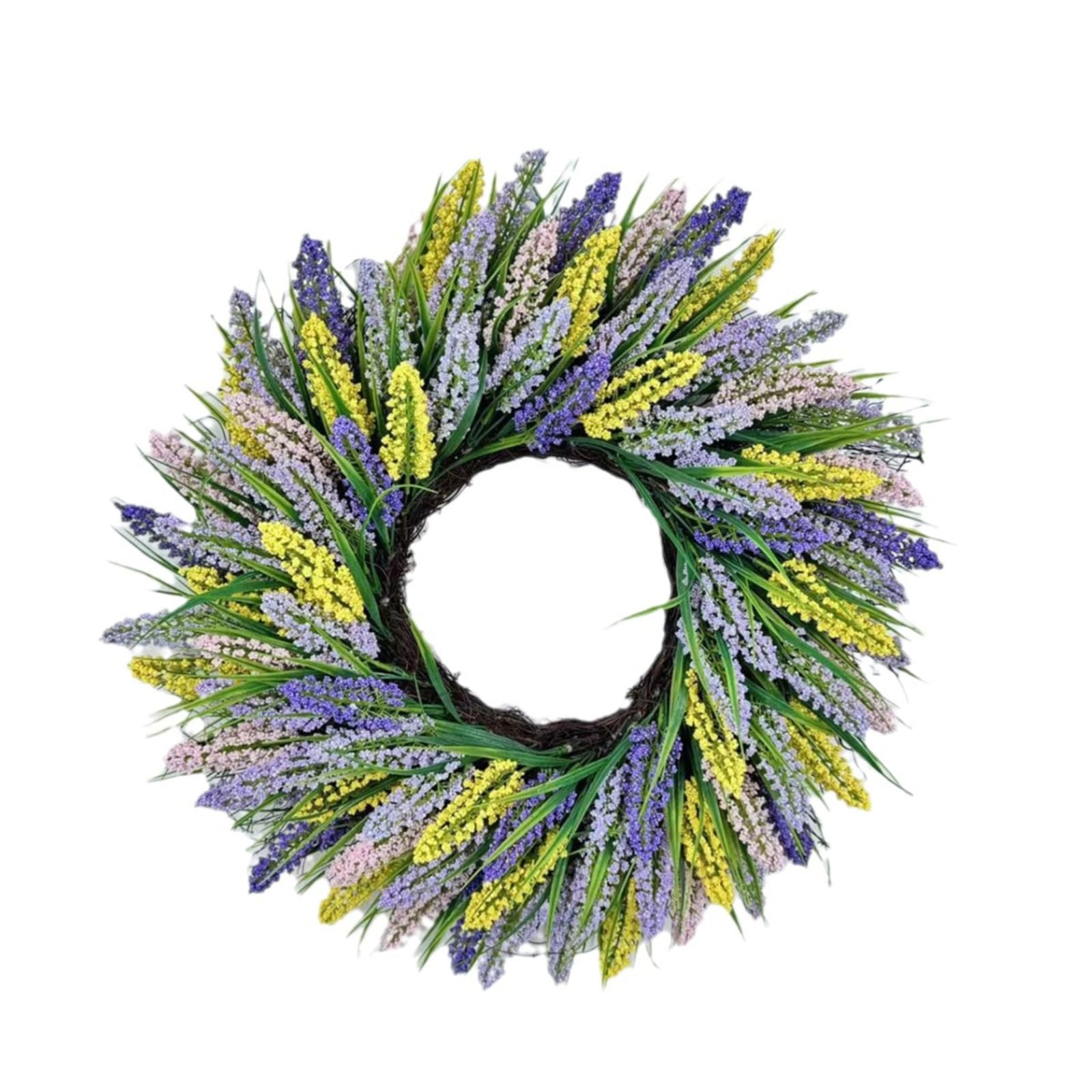 Couronne de fleurs pour porte d'entrée et décoration de table de mariage champêtre