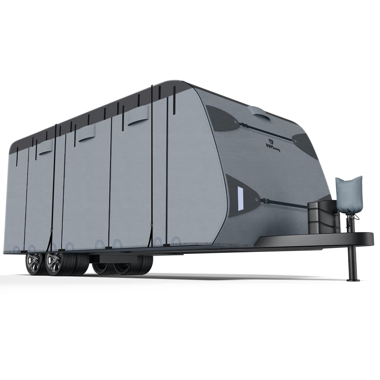 RVMasking 7 Layers top RV Travel Trailer Cover RipStop Waterproof