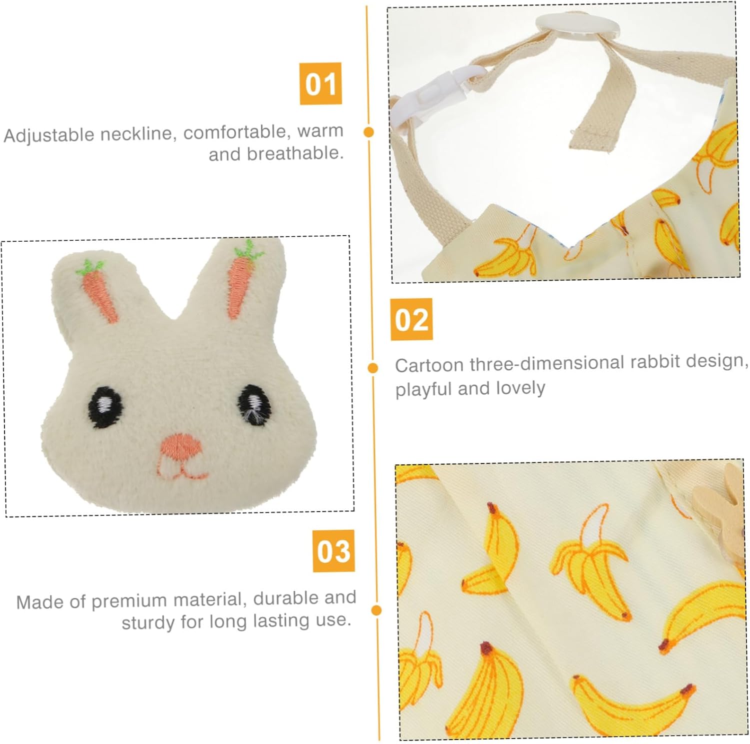 2sets Bunny Clothes Set Cat Costume Set Rabbit Harness Pet Supplies Rabbit Dress up Outfits
