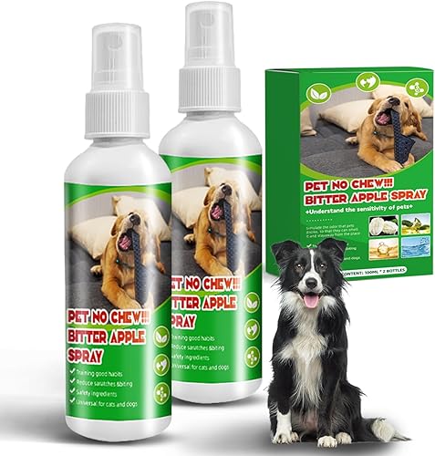 Spray amargo para perros, aerosol para perros para evitar que los perros mastiquen muebles y antimordeduras, sin aerosol masticable para perros,