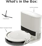 Shark Navigator Robot Vacuum, Bagless Self-Empty Base, 30-Day Capacity Self-Empty Base and SmartPath Navigation, White, AV2110S
