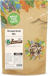 Wholefood Earth - Omega Seed Mix 1 kg | GMO Free | Vegan | High Fibre | Source of Protein
