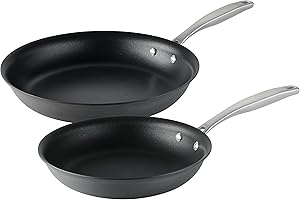 Tramontina Professional Series Hard-Anodized Aluminum Nonstick Fry Pan Set, 10 and 12 Inch
