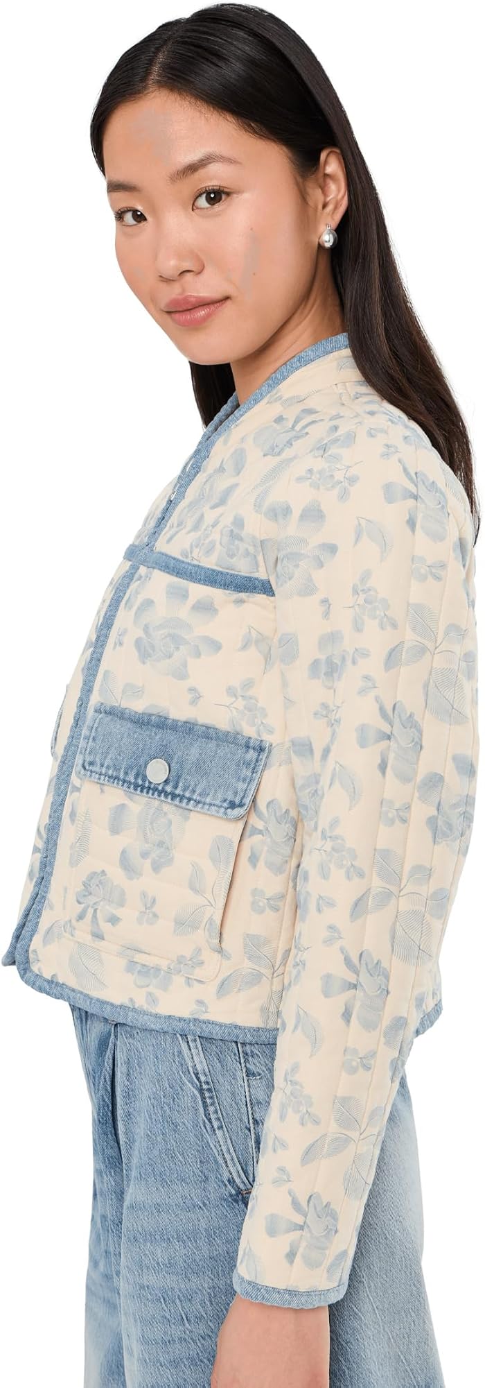 Женские Blank NYC Love Song Floral Quilted Jacket — фото 3