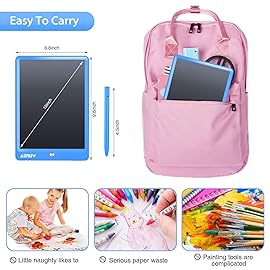 LCD Writing Tablet Colorful 10 Inch Electronic Graphics Doodle Board eWriter Drawing Pad with Memory Lock Gift for Kids & Adults Home School Office Handwriting Tablet (Blue)