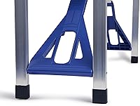 Vista 12 de PICNIC TIME Mesa de picnic plegable, mesa de camping, mesa al aire libre con agujero para paraguas with Umbrella Hole