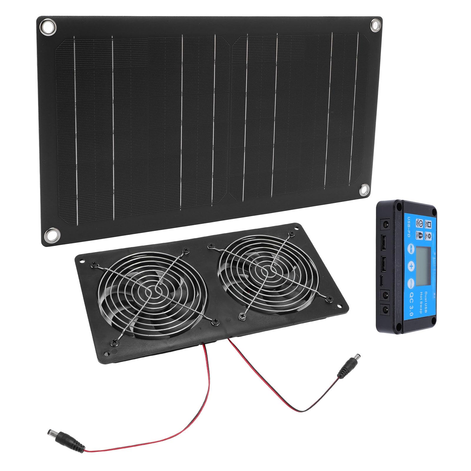 Sxhlseller Wentylator Wyciągowy Zasilany energią słoneczną 6 Cali, Panel