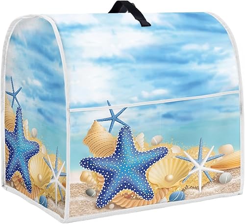 Kitchen Aid - Cubierta para mezclador de cocina, diseño de estrella de mar, cubierta para mezcladores Hamilton de 6 a 8 cuartos de galón, cubierta