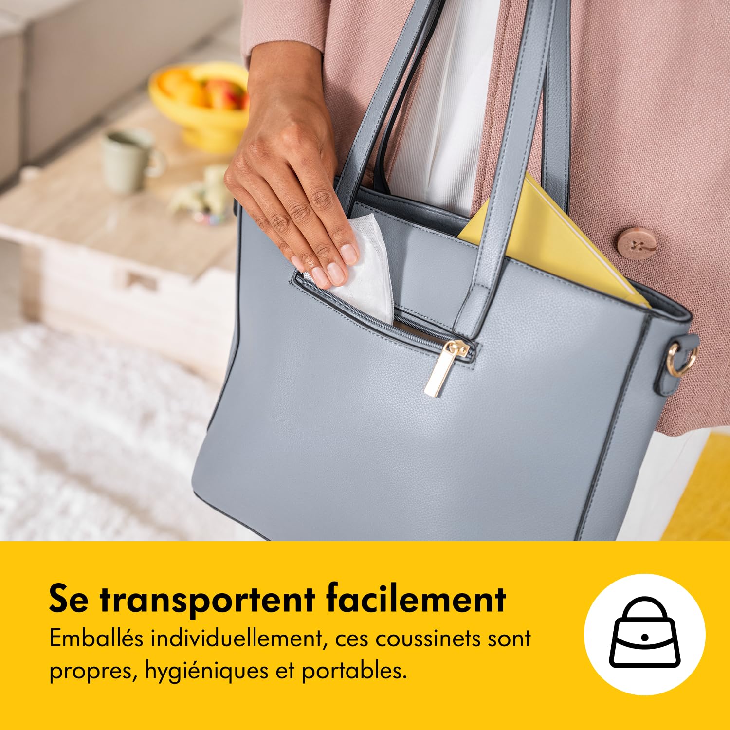 Medela coussinets d'allaitement ultrarespirants, hautement absorbants, design discret pour un port confortable, lot de 120