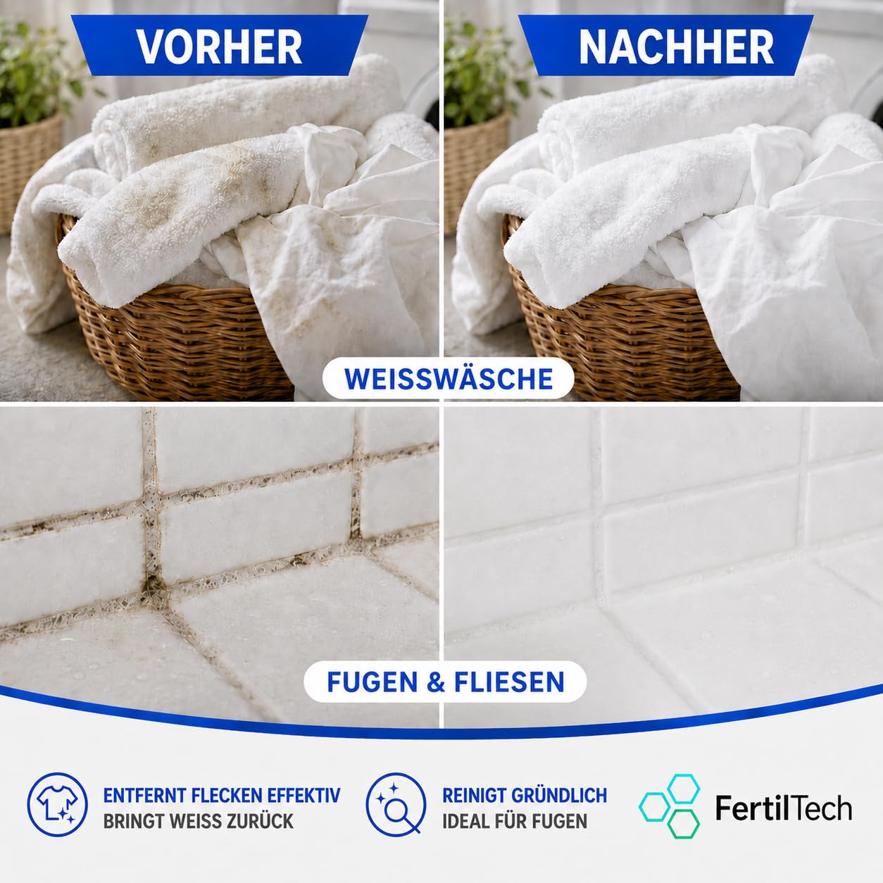 Natriumpercarbonat 5 kg | Vielseitige Sauerstoffbleiche mit Aktivsauerstoff | Fleckenentferner und Textilaufheller | Haushaltsreiniger für Fugen, WC, Oberflächen und Abflüsse