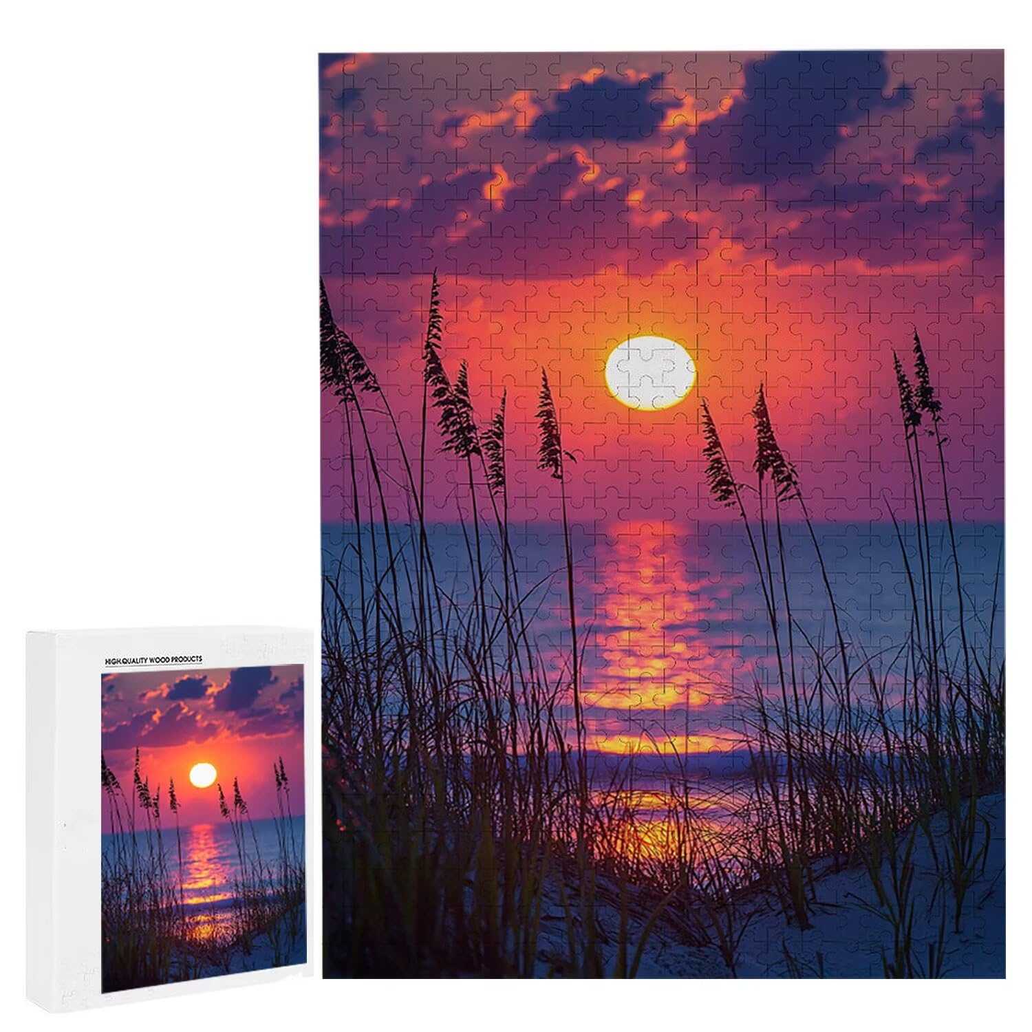 1500 sztuk puzzli, zachód słońca Canna1500 sztuk puzzli dla dorosłych, prezent rocznicowy, prezent świąteczny, dekoracja domu, zapobieganie degeneracji mózgu u osób starszych v-843