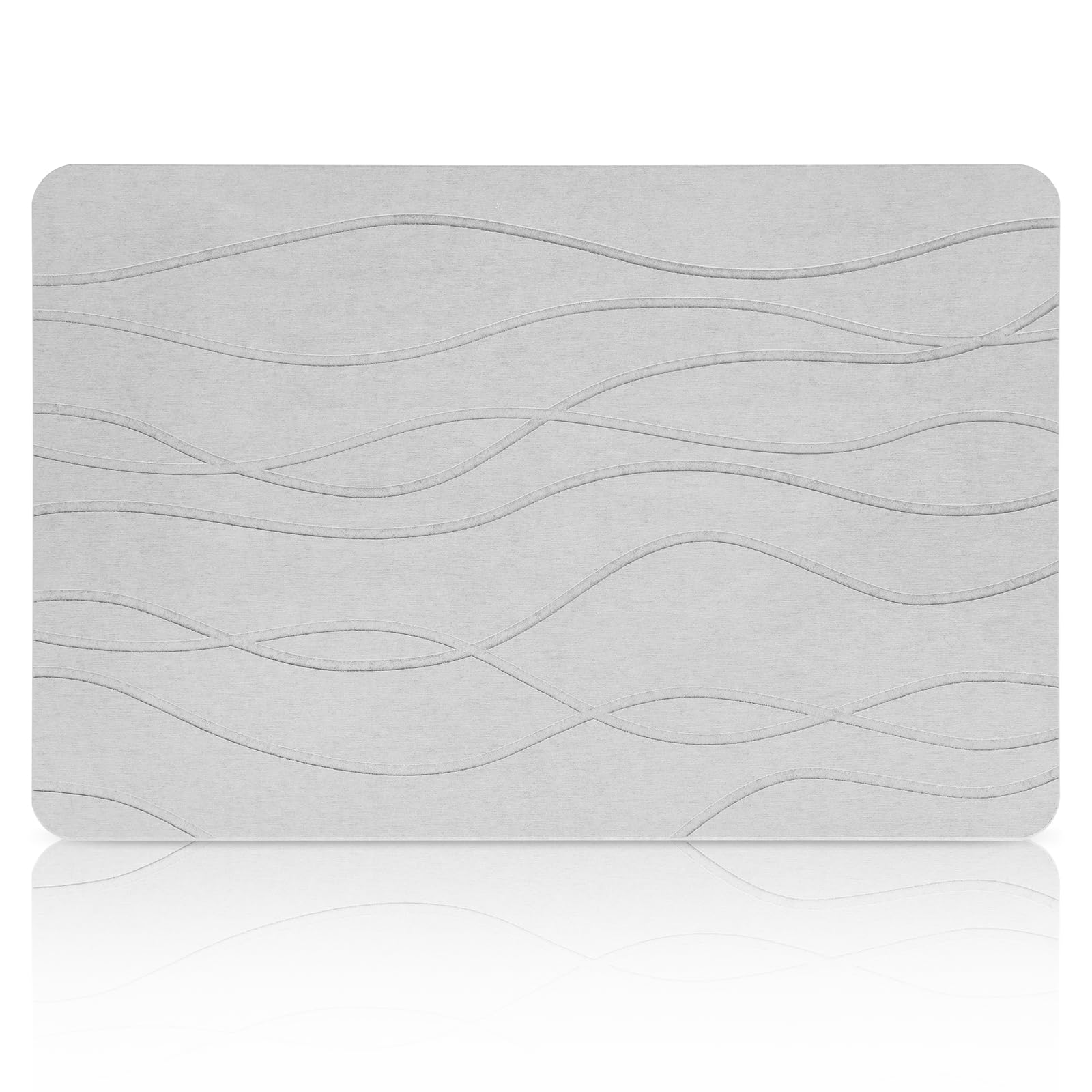 Dittybuy Alfombrilla de baño de piedra, antideslizante, 60 x 39 cm, de secado rápido, muy absorbente, alfombrilla de baño