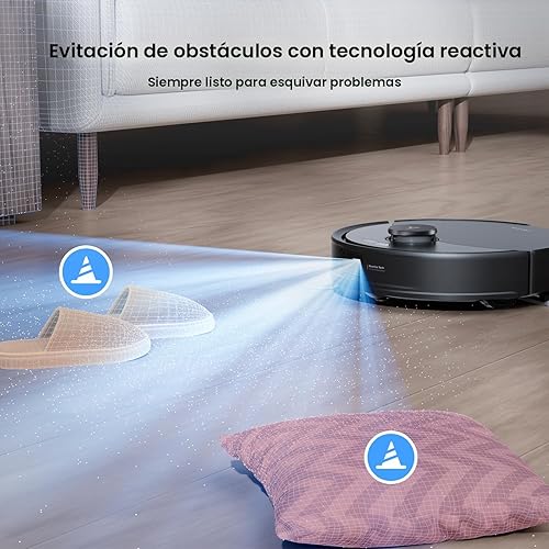 Miniatura 3 de roborock Robot aspirador y trapeador Q10 X5+, autovaciado, limpieza manos libres hasta 7-10 semanas, succión de 10,000 Pa, evitar obstáculos,