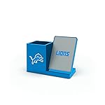 SOAR NFL Wireless Charger and Desktop Organizer, Detroit Lions