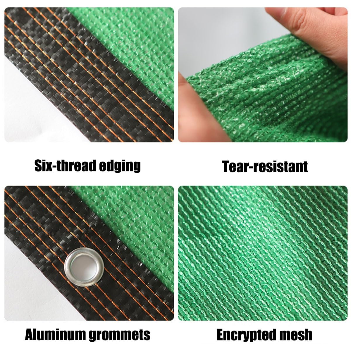 Telo ombreggiante 90% – Rete protettiva per serre e recinzioni da giardino (4 x 15 m, 5 x 5 m, 1 x 6 m, 3 x 4 m, 8 x 8 m), resistente ai raggi UV