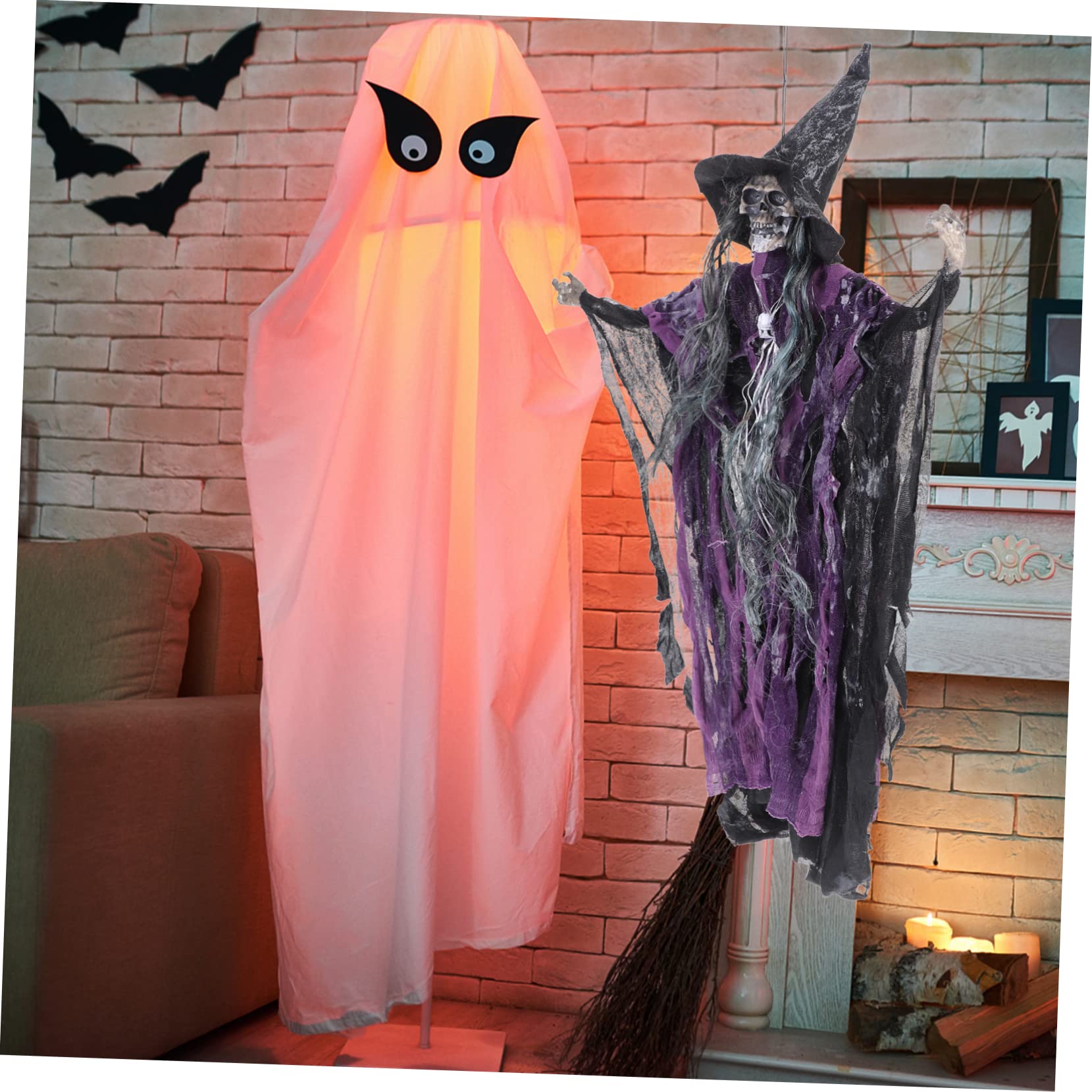 TOPBATHY 2 Decorazioni Di Halloween Da Appendere Per Feste Atmosfera Spettrale E Inquietante