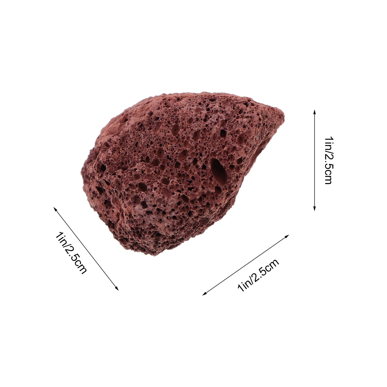 Mipcase Pierre Volcanique Aquarium 2.50 Cm Roche pour Aquarium D’Eau Douce Et Salée Décor du Réservoir De Poisson Cachette Naturelle Pierre D’ Naturelle 500 G