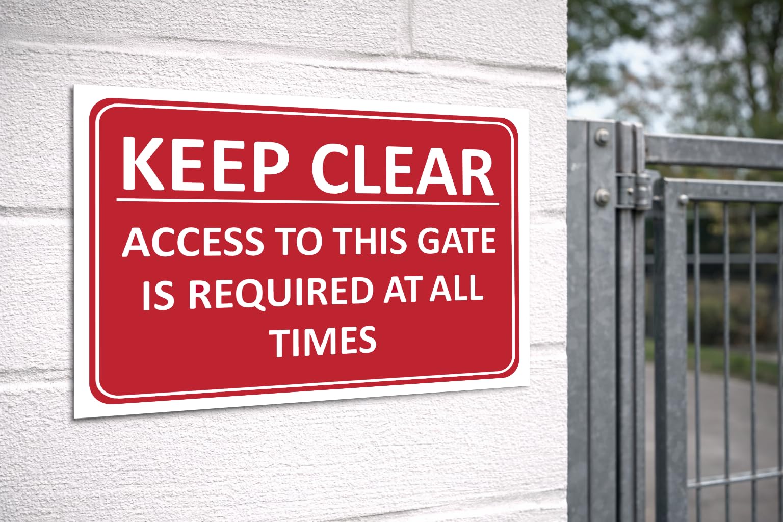 Centurion - Keep Clear - 1.2mm Recyclable PP (300 X 200mm