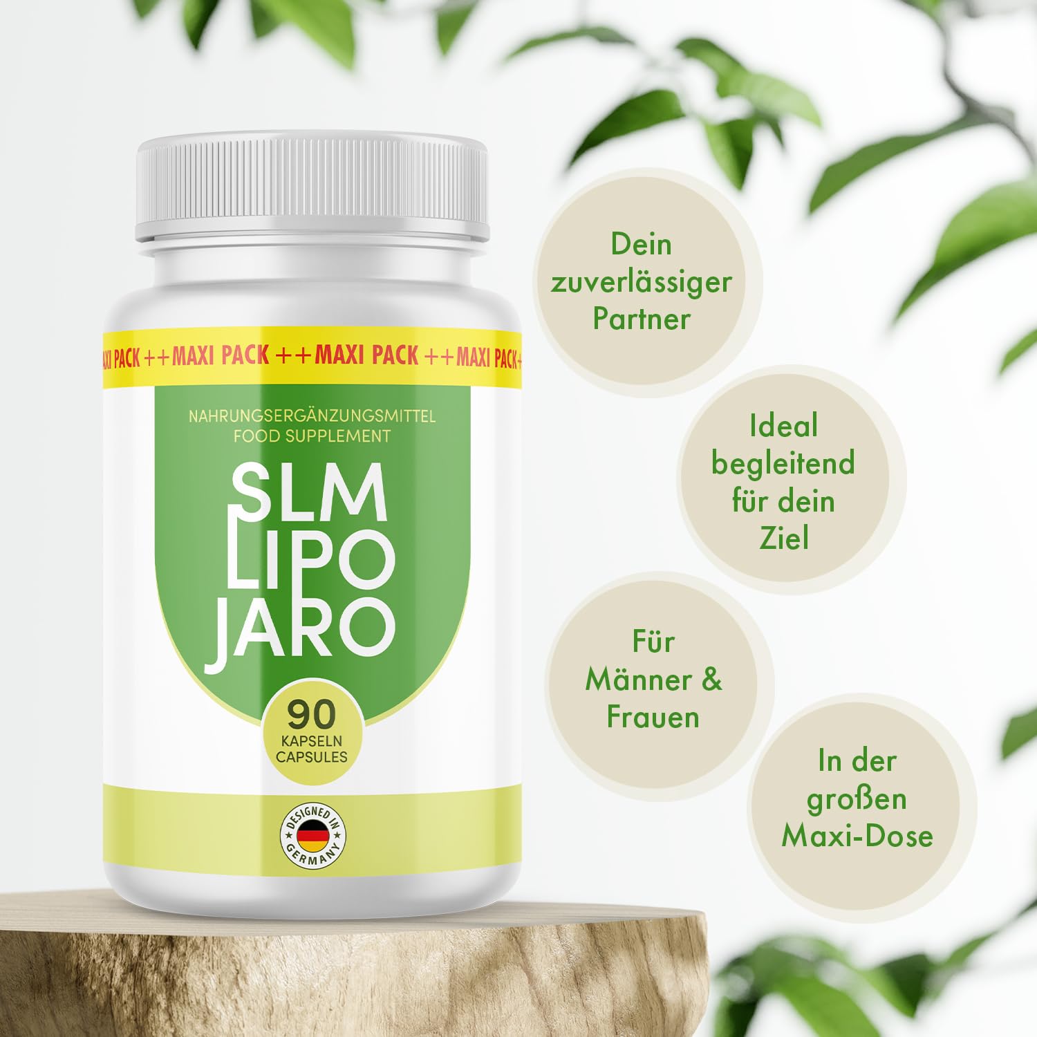Slm Lipo Jaro Kapseln | Dein zuverlässiger Partner | Einfache Anwendung | 90 Kapseln