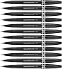 Pentel SESF30 °C AX Extra Fine Brush Tip, Black Pack of 12