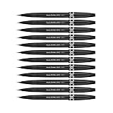 Pentel SESF30 °C AX Extra Fine Brush Tip, Black Pack of 12 – view 1