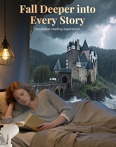 Miniatura 3 de Proyector - Proyector Realm Cast para libros, cientos de escenas ambientales de fantasía, proyector con WiFi y Bluetooth, 4k HD, Keystone