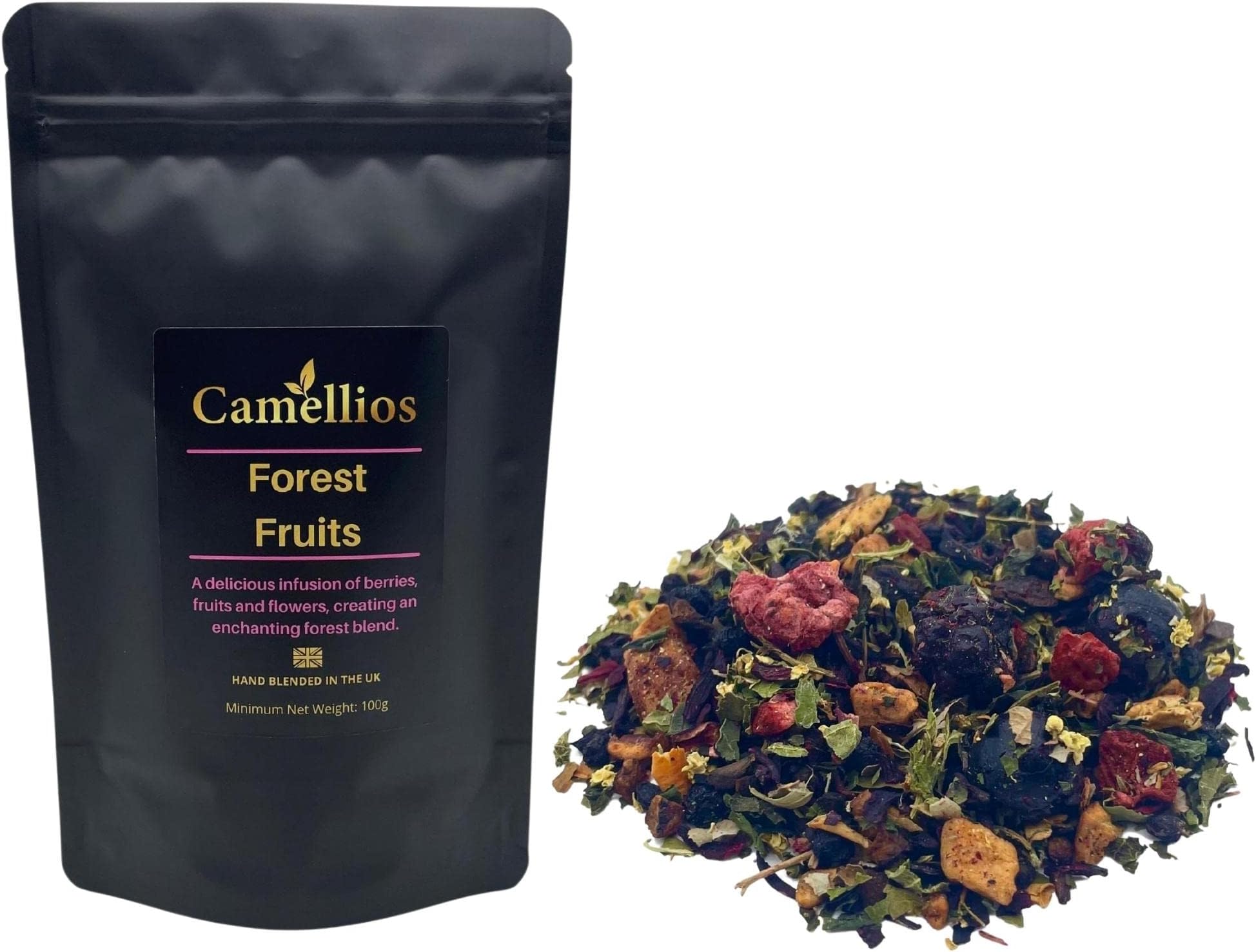 Forest Fruits Tea, Herbal Loose Leaf Tea, Camellios (100g)