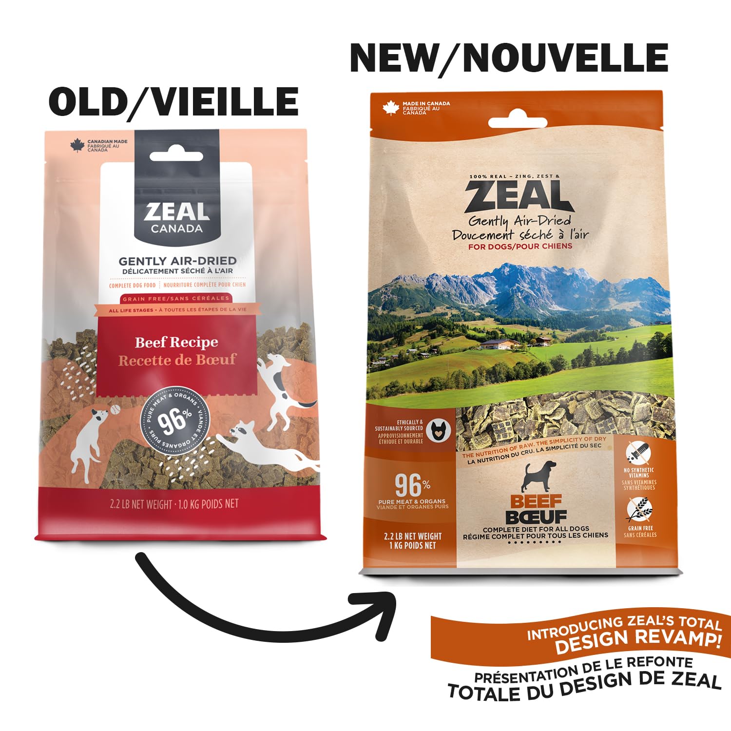 Zeal Air Dried Beef Recipe Dry Dog Food - 2.2LB: Buy Online at