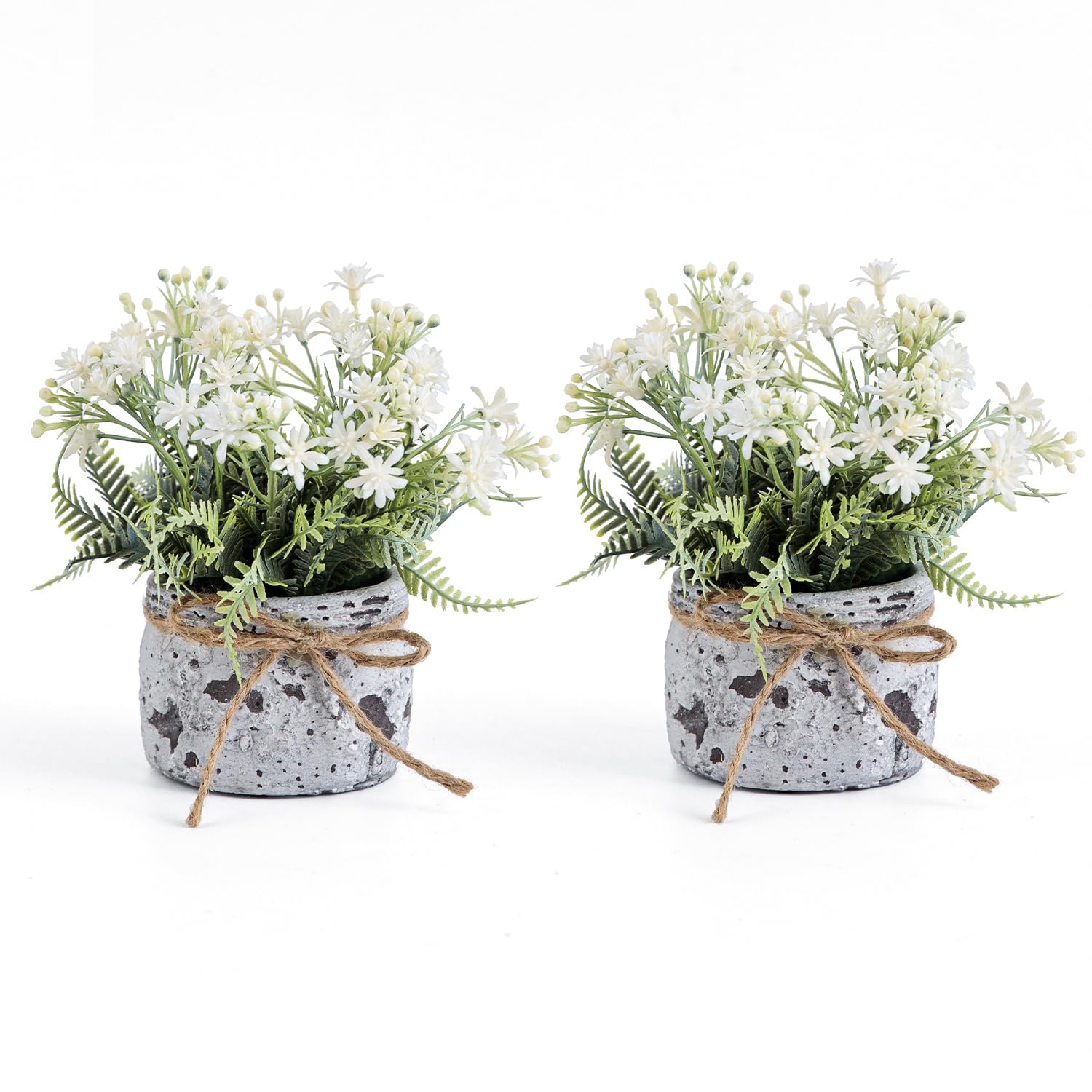 Fuxdre Fake Plants Small with 2 Pack, The Sunflower for Bathroom Shelf Decor, Decorative Plants for Home Living Room Office Bedroom Table Tray Shelve