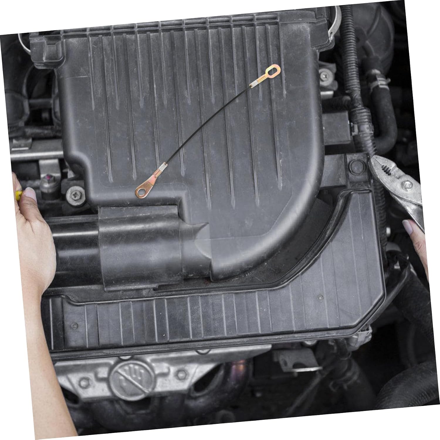 Luxshiny Tailgate Cable Kit Replacement for Rear Tailgate Brass Rubber Easy DIY Installation Enhance Utility
