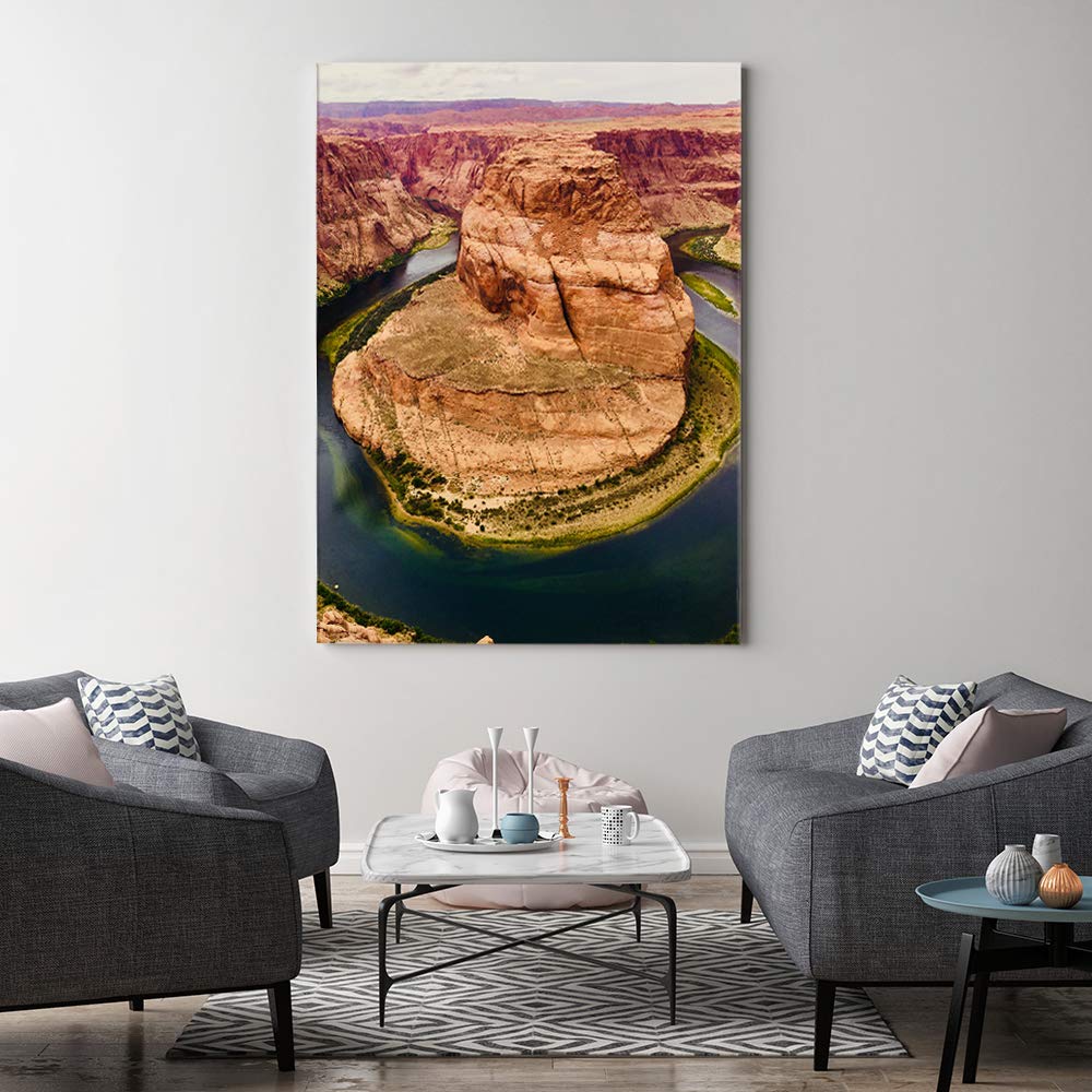 Leinwandbild XXL Grand Canyon Wandbild Kunst Fluss Natur mehrfarbig 70x100 cm