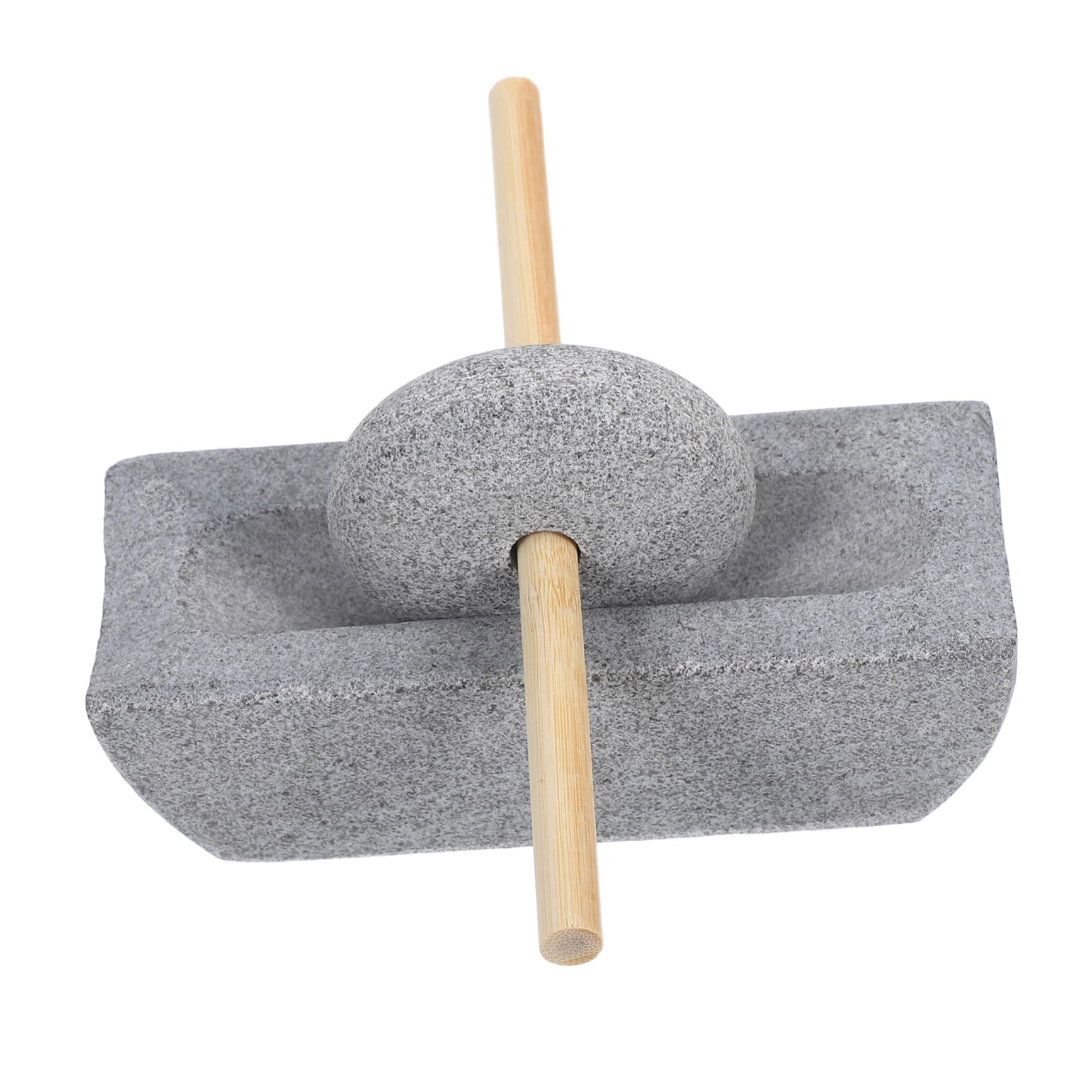 INOOMP 1 Set Antique Style Stone Grain Grinder Hand Crank with Handle for Grinding Coffee Beans Spices and Tea Leaves Traditional Craftsmanship and Compact Design