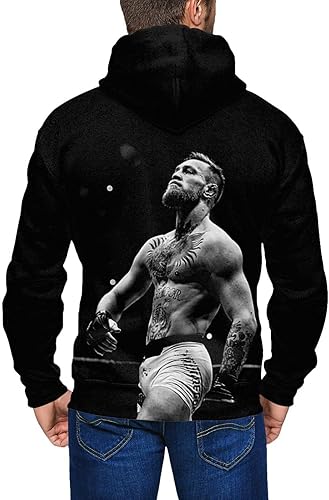 Miniatura 2 de Sudadera con capucha con cremallera para hombre, sudadera de moda con capucha y bolsillos Kanga para adolescentes, hombres y jóvenes