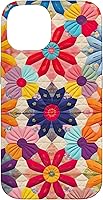 Vista 4 de Quilting Flower Blooms Quilt Pattern Case for iPhone 17