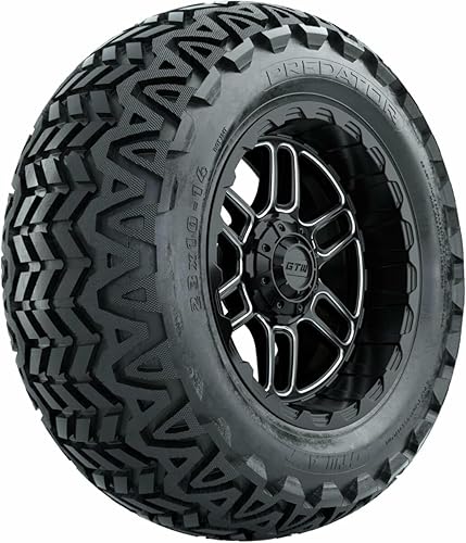 GTW Combo de ruedas y neumáticos para carrito de golf de 14 pulgadas  GTW Titan negro materuedas mecanizadas en neumáticos Predator todo terreno de disponible en Yaxa Peru