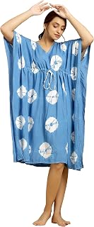 Ravaiyaa - Attitude is everything Women's Cotton All Over Print Maxi Night Dress Price In India
