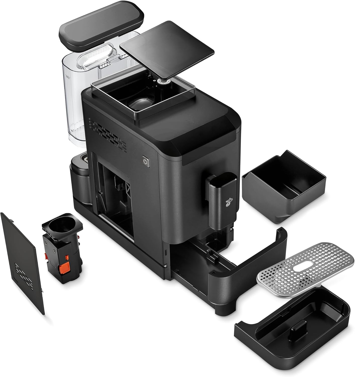 Close-up of Tchibo Esperto2 Caffè touch display and coffee spout