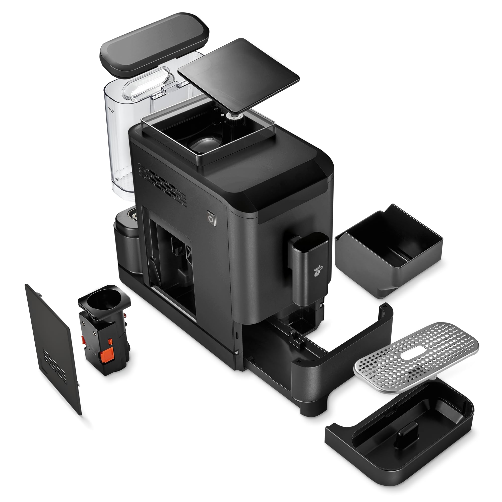 Tchibo Kaffeevollautomat Esperto2 Caffè mit 2-Tassen-Funktion, Granite Black