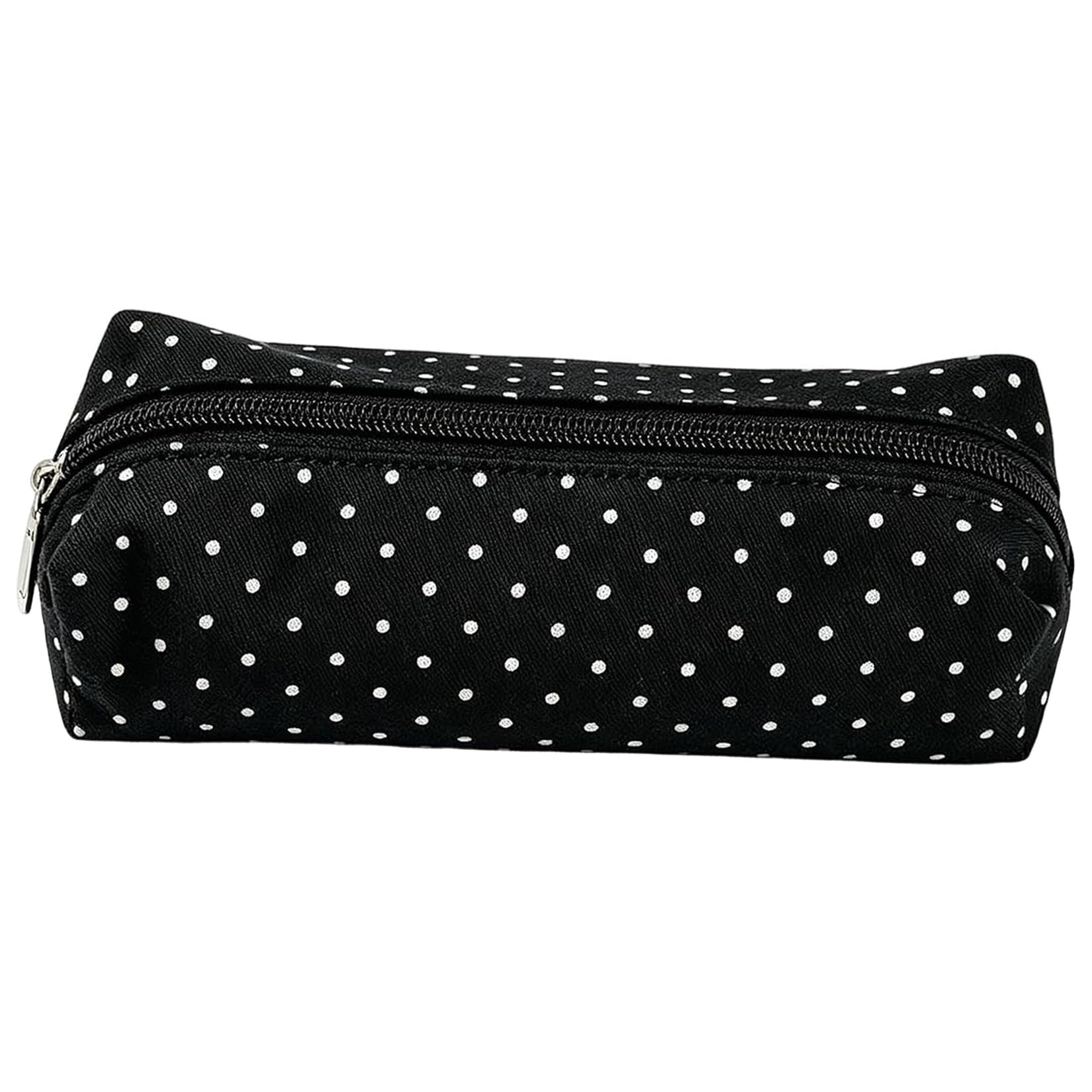 RubyTint Polka Dot Pencil Case, Black and White Canvas Pen Pouch, 1 Pack โ image 1