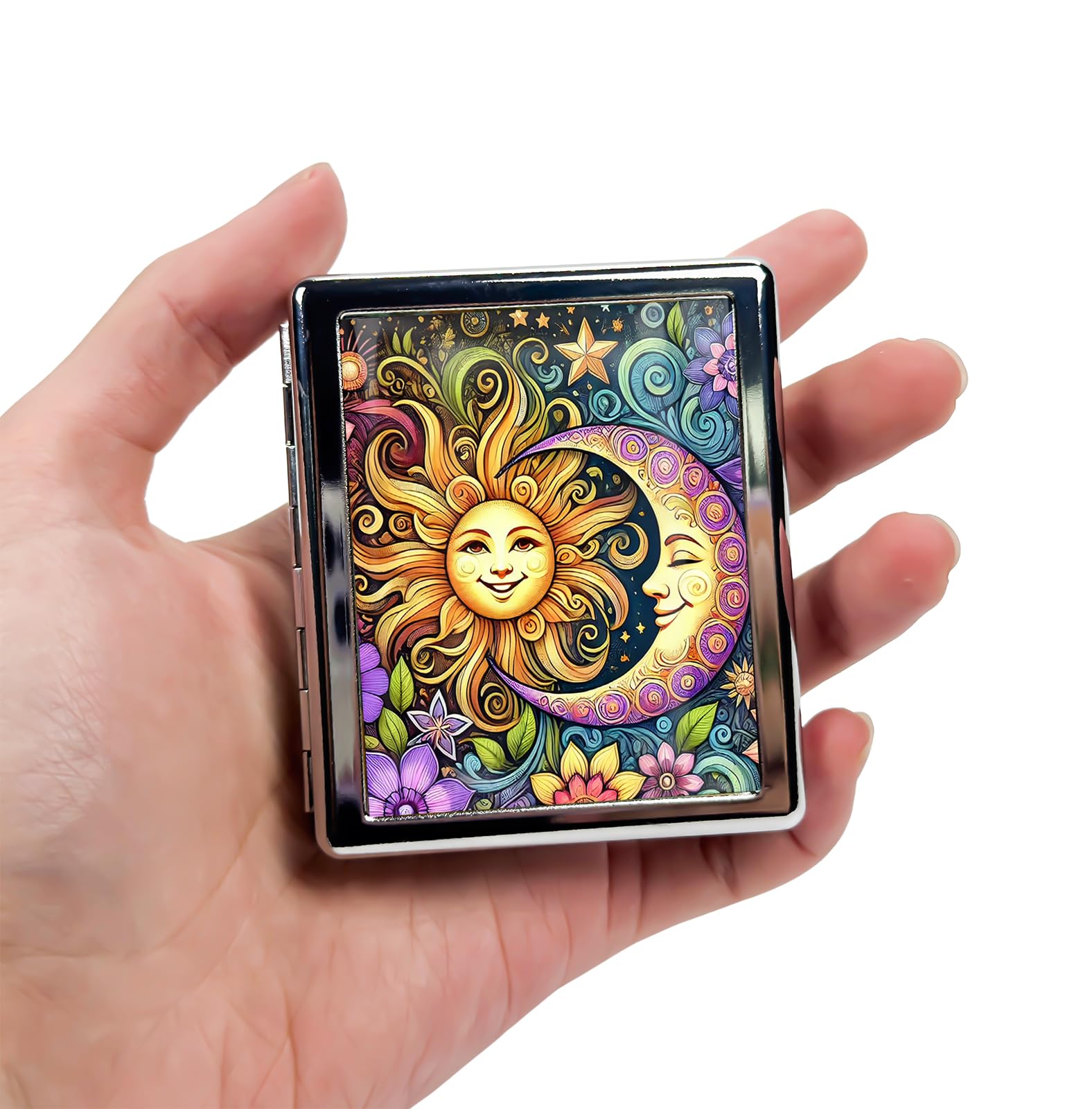 HowGuu 8-Compartment Pill Box Organizer Portable and Stylish Medicine Case, Versatile Storage for Medication - Ideal Travel Accessory & Unique Gift