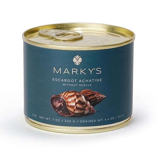 MARKY'S Caracoles acatinos franceses sin conchas - 2 docenas - 4.4 oz 125 g