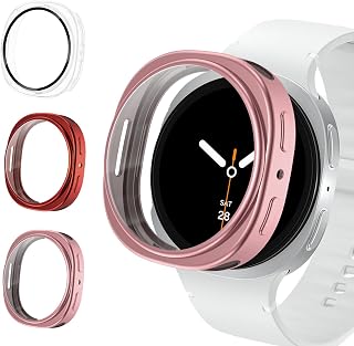 Hülle für Samsung Galaxy Watch 9/8 Schutzhülle 40mm,3 Stück Weiche TPU Case Ersatzabdeckung für Samsung Galaxy Watch 9/8 Hülle 40mm Damen Herren,Smartwatch 9/8 Zubehör Schutzhülle Schutz